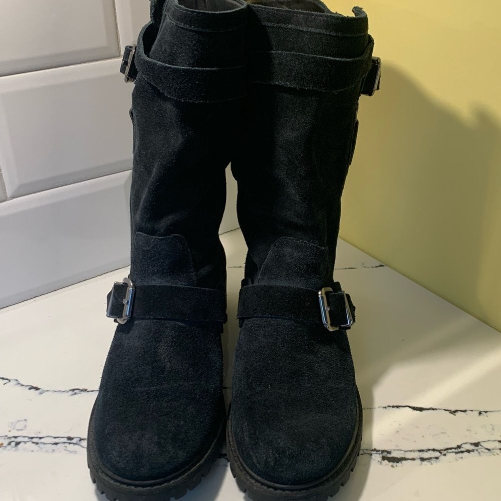 SCHUTZ Black Combat & Moto Boots